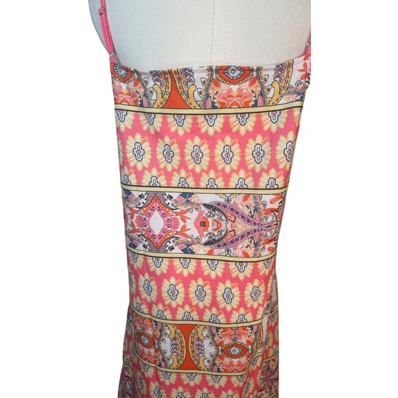 2/$30 NEW XL Sleeveless Geometric Stretchy Print Summer Dress - Picture 10 of 14